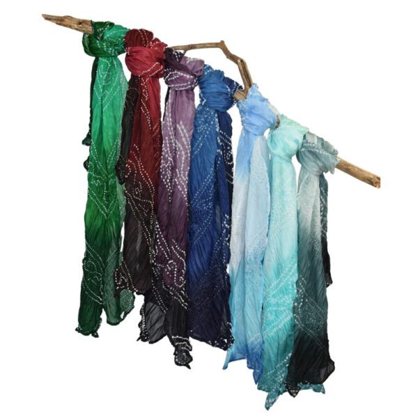 Hannahlei ombre Bandhani scarf