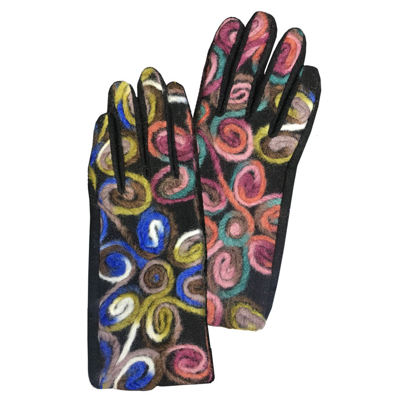 Portia embroidered floral gloves