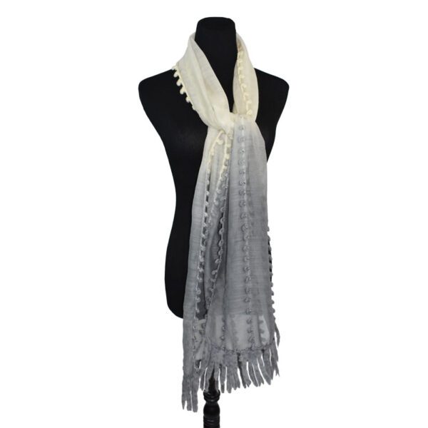 Orabella yarn embroidered scarf