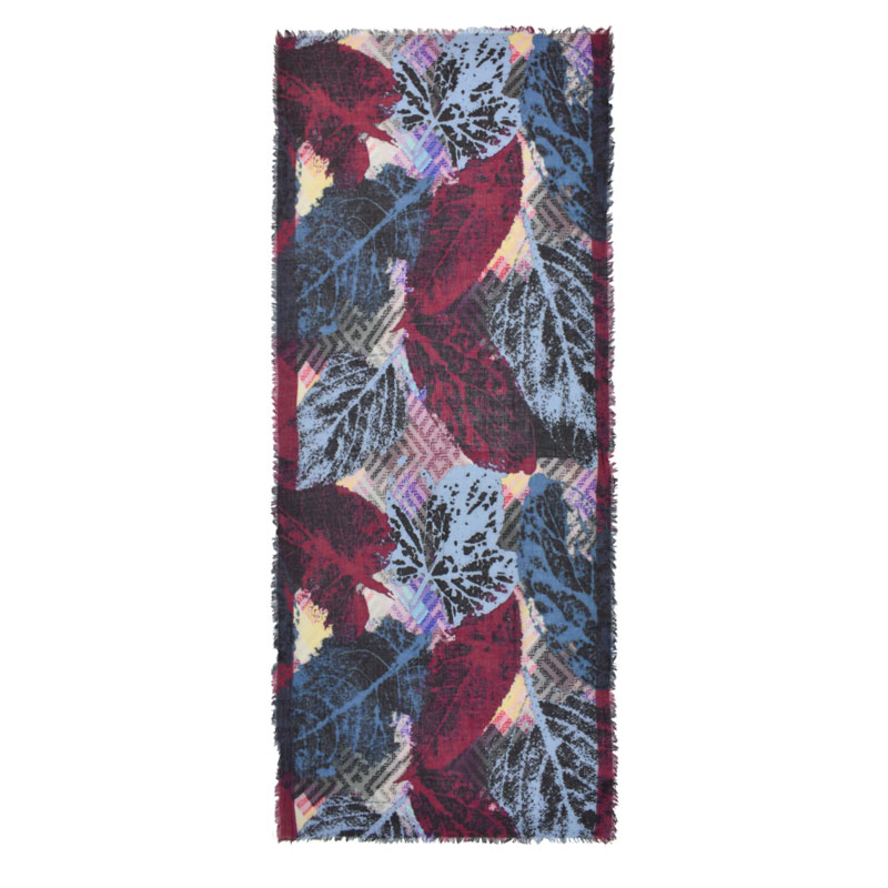 Sydney leaf print scarf