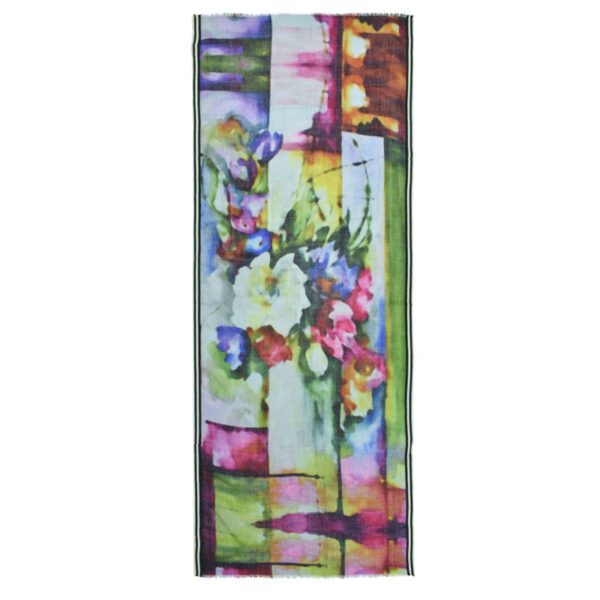 Yardley watercolor floral scarf
