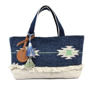 Harlequin Aztec-inspired handbag