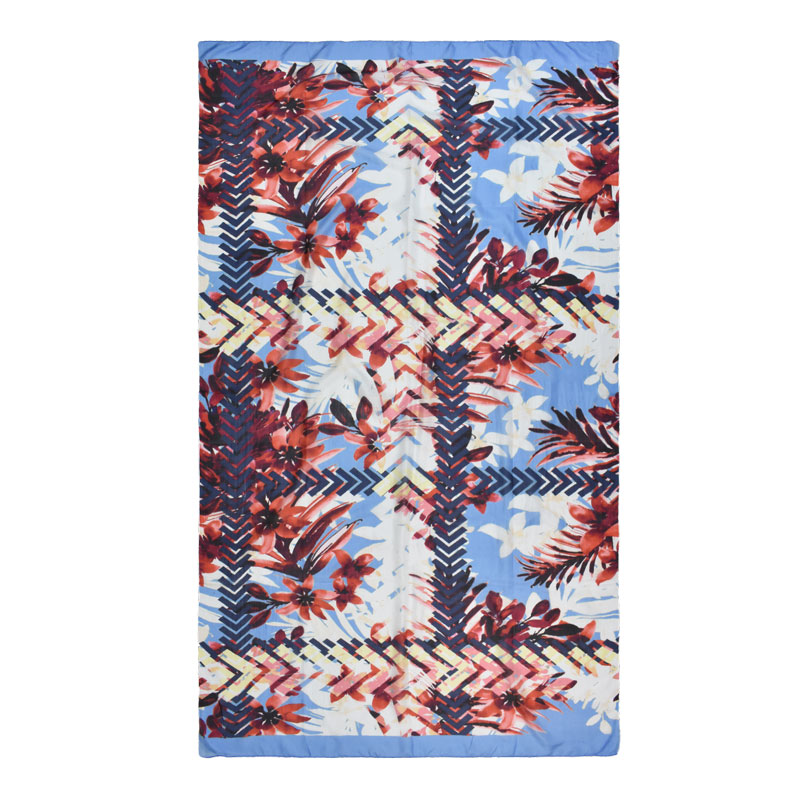 Viktoria tropical silk scarf