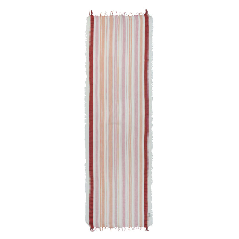 Brighton striped cotton scarf