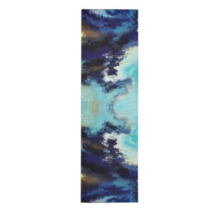 Neptune abstract silk scarf