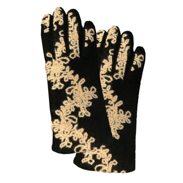 Devine embroidered gloves