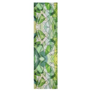Abstract green and beige pattern.