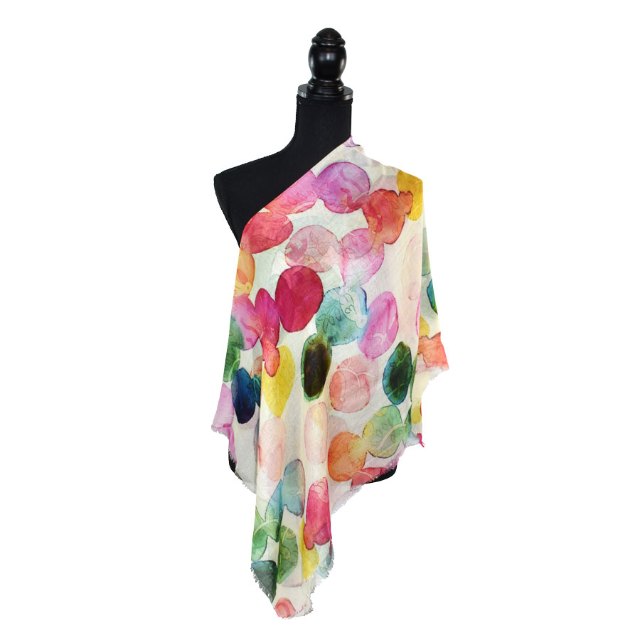 Fairfax watercolor jungle scarf