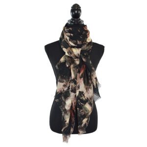Riley oversized abstract scarf