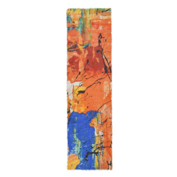 Bristol abstract wool scarf