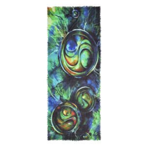 Enigma abstract circle scarf