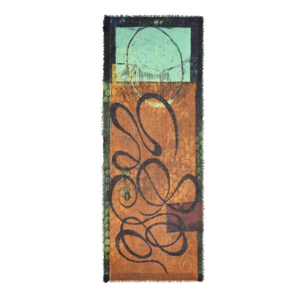 Lapinski Abstract wool blend scarf