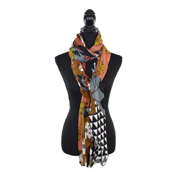 Hipster Retro Mixed Motif Scarf - Image 10