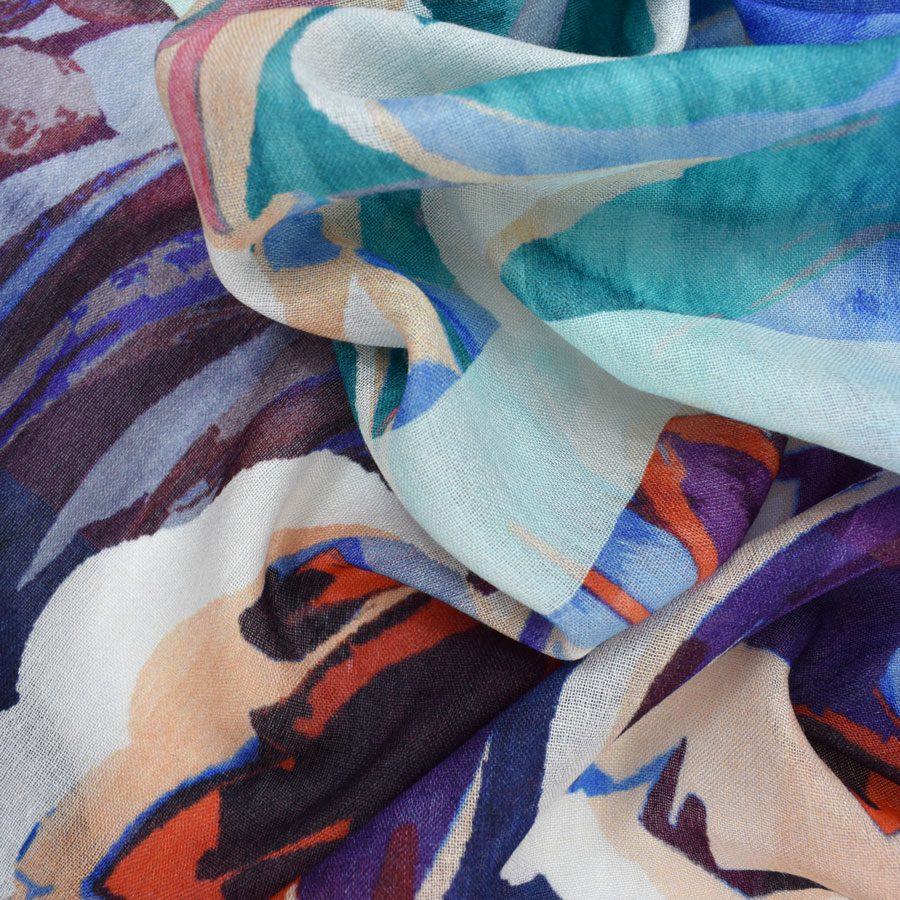 Faye Large Floral Scarf - Fall/Winter Collection '23