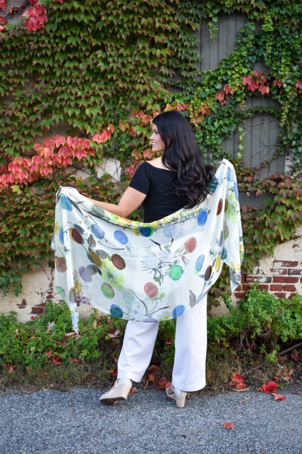 Dulcie Whimsical Garden Scarf - Image 2