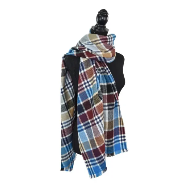 Oakleigh Narrow Plaid Scarf - Image 9