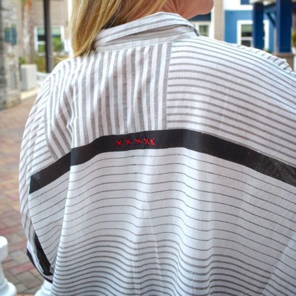 Desota Boxy Striped Cotton Shirt - Image 3