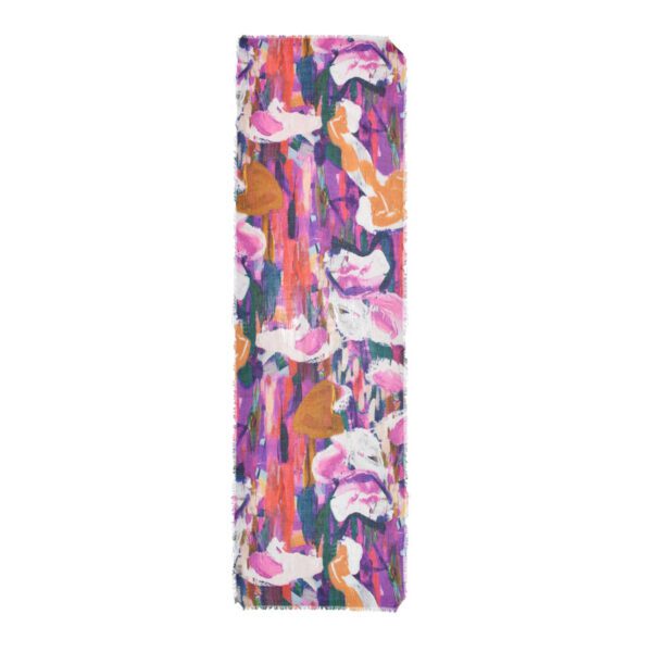 Nash Painterly Abstract Cotton Scarf - Image 5