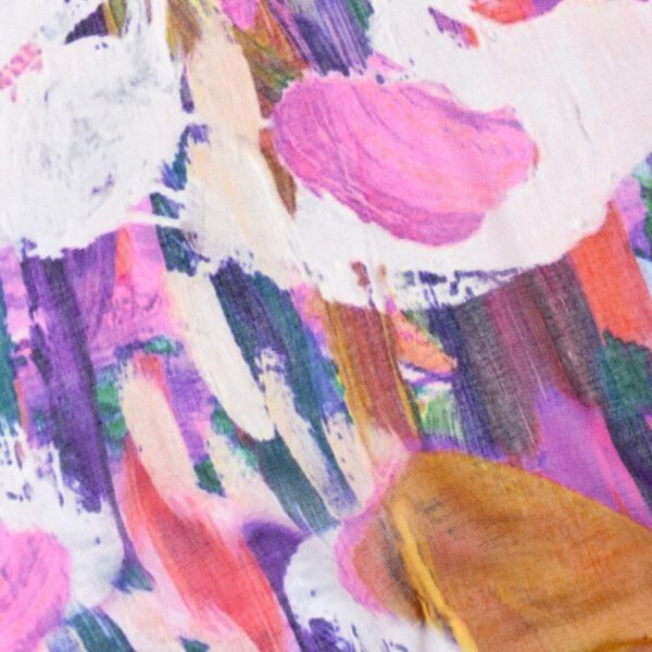 Nash Painterly Abstract Cotton Scarf - Image 8