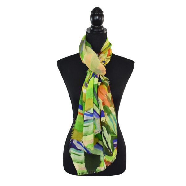 Pedro Painterly Landscape Scarf