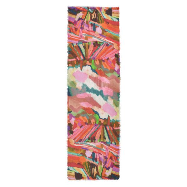 Pedro Painterly Landscape Scarf - Image 8