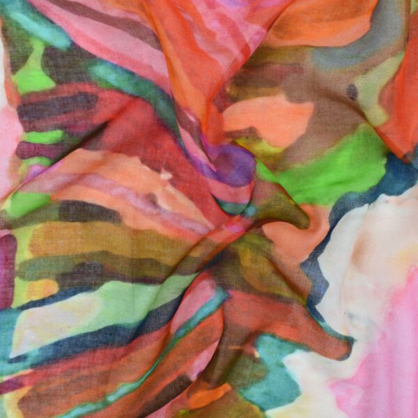 Pedro Painterly Landscape Scarf - Image 5