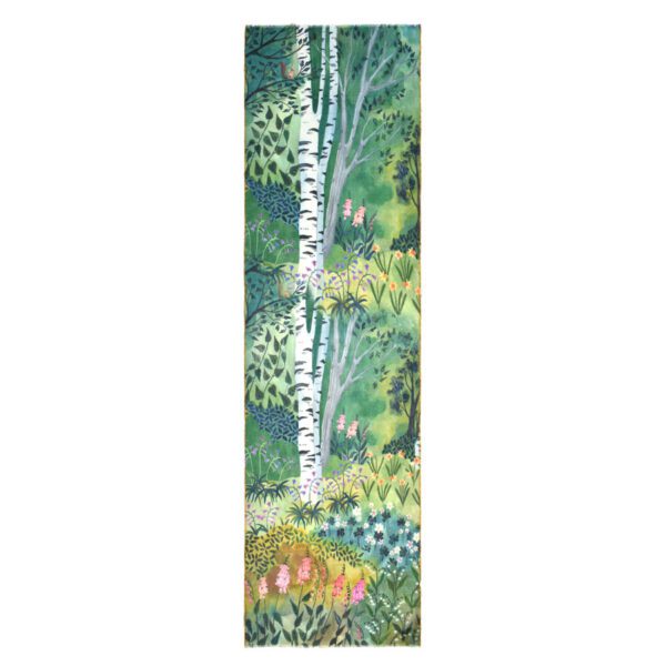 Ravinia Nature Scarf with Gold Trim - Image 2