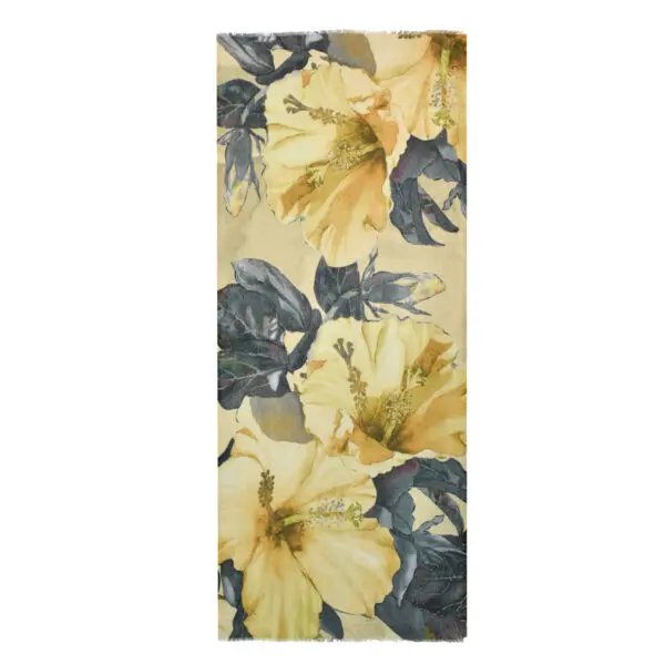 Alverez Tropical Floral Cashmere Scarf