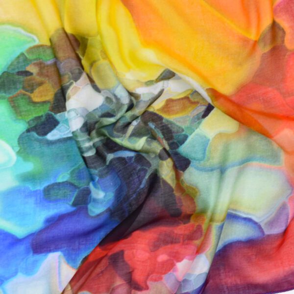 Dreamin' Abstract Rainbow Scarf - Image 4