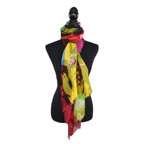 Foster Floral Colorblock Scarf - Image 2