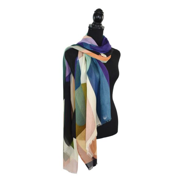 Gideon Layers Geo Print Scarf - Image 3