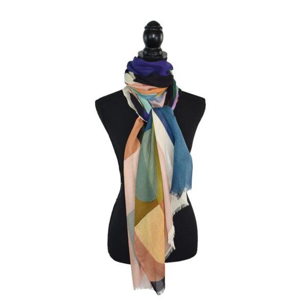 Gideon Layers Geo Print Scarf - Image 2