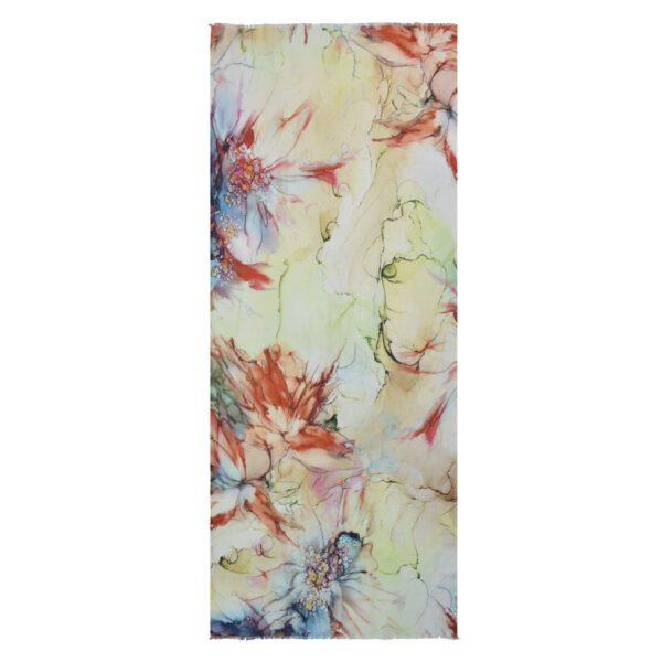 Gorgie Delicate Watercolor Floral Scarf - Image 2