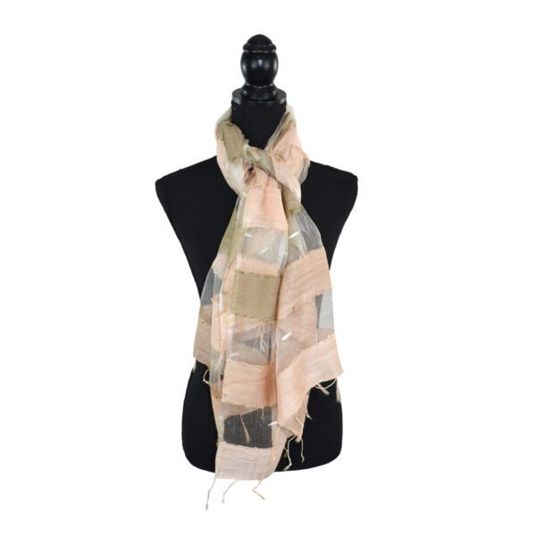 Kanye Semi-Sheer Striped Scarf - Image 4