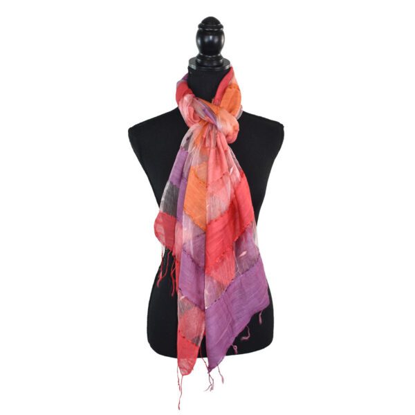 Kanye Semi-Sheer Striped Scarf - Image 5