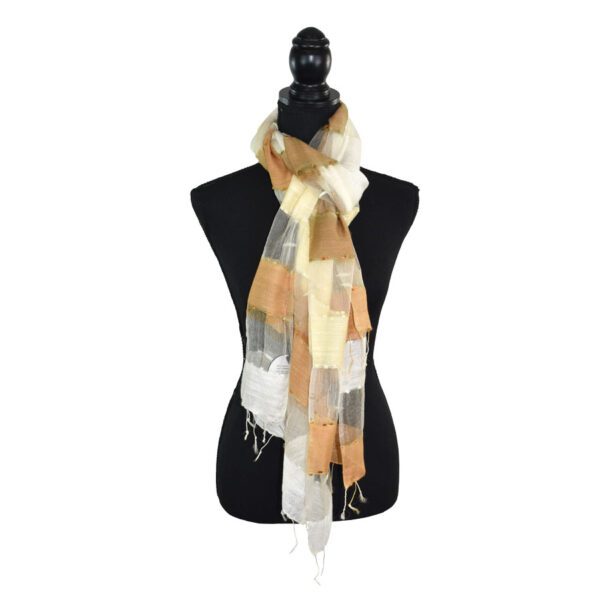 Kanye Semi-Sheer Striped Scarf - Image 7