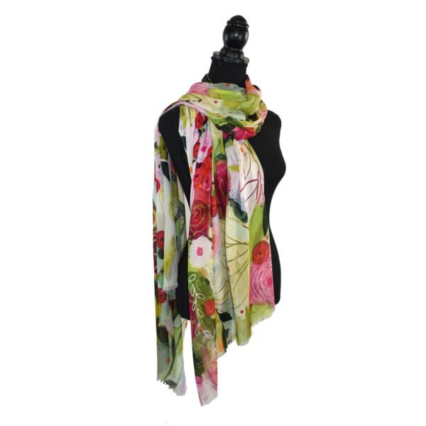 Laguna Artful Floral Print Scarf - Image 3