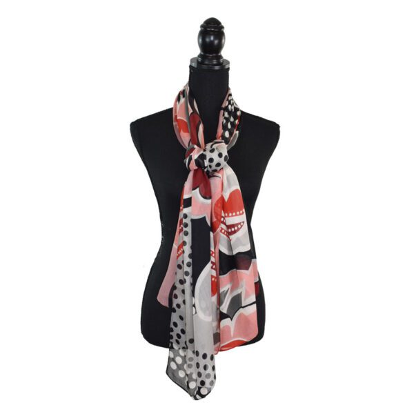 Lyndsey Dotted Floral Scarf - Image 3