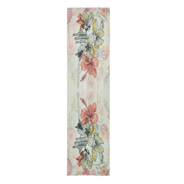 Poetic Narrow Floral Scarf - Image 4