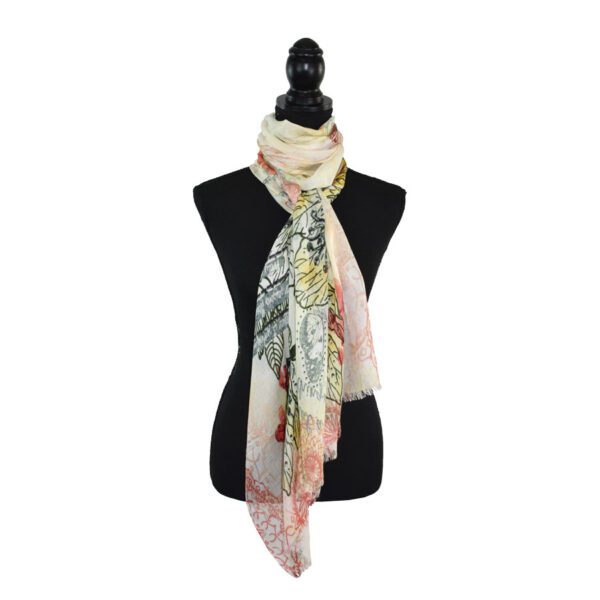 Poetic Narrow Floral Scarf - Image 2