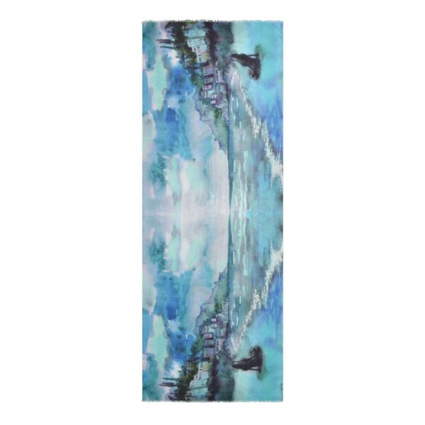 Rianne Painterly Landscape Beach Scarf - Image 4