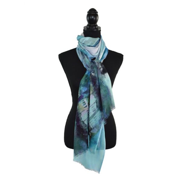 Rianne Painterly Landscape Beach Scarf - Image 3