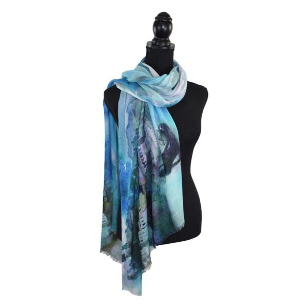 Rianne Painterly Landscape Beach Scarf - Image 2