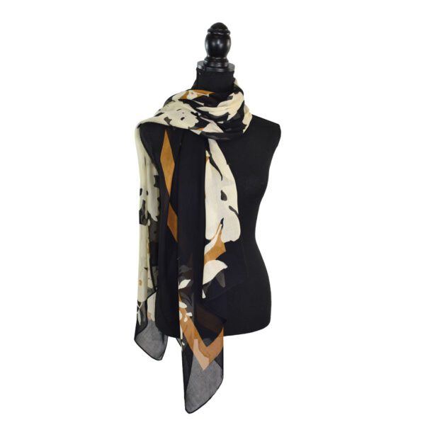 Sigorney Graphic Floral Scarf - Image 3