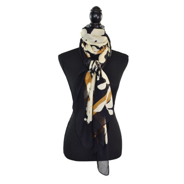 Sigorney Graphic Floral Scarf - Image 2