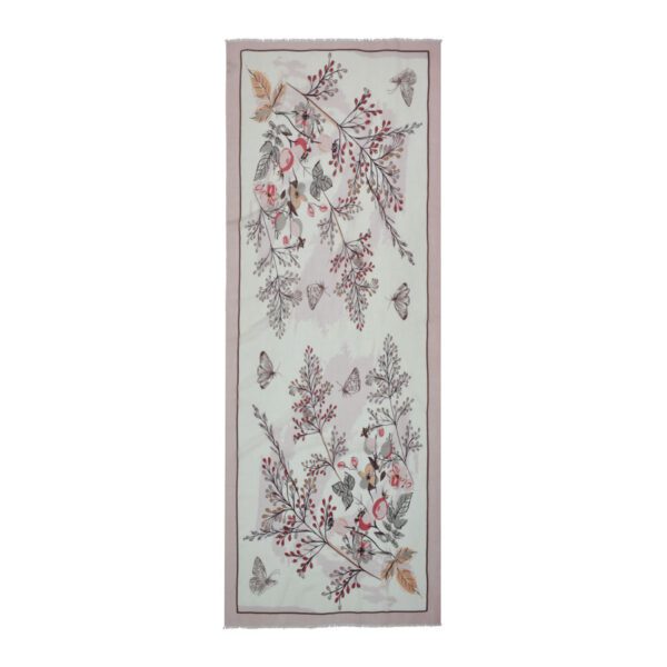 Glasswing Floral Butterfly Scarf - Image 6