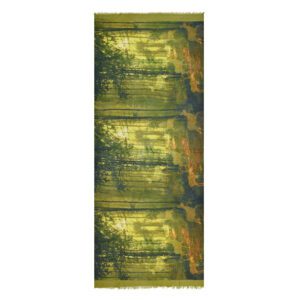 Reeves Forest Print Wool Scarf